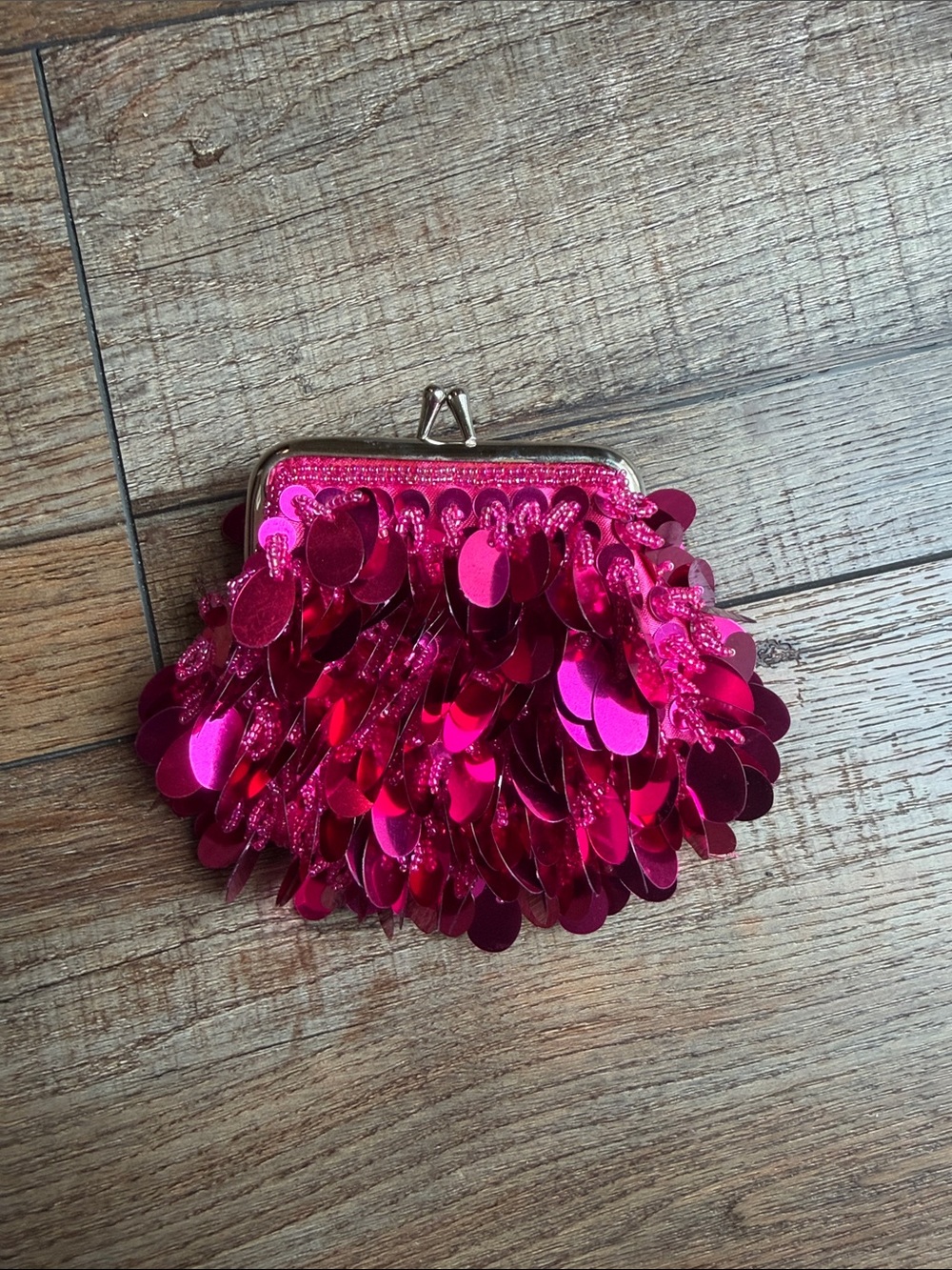 BCBG Sequined and beaded Fuchsia Pink mini confetti bag - Womens Bag